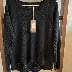 NWT Womens Prana Parker Sweater, Top, Shirt, Black
